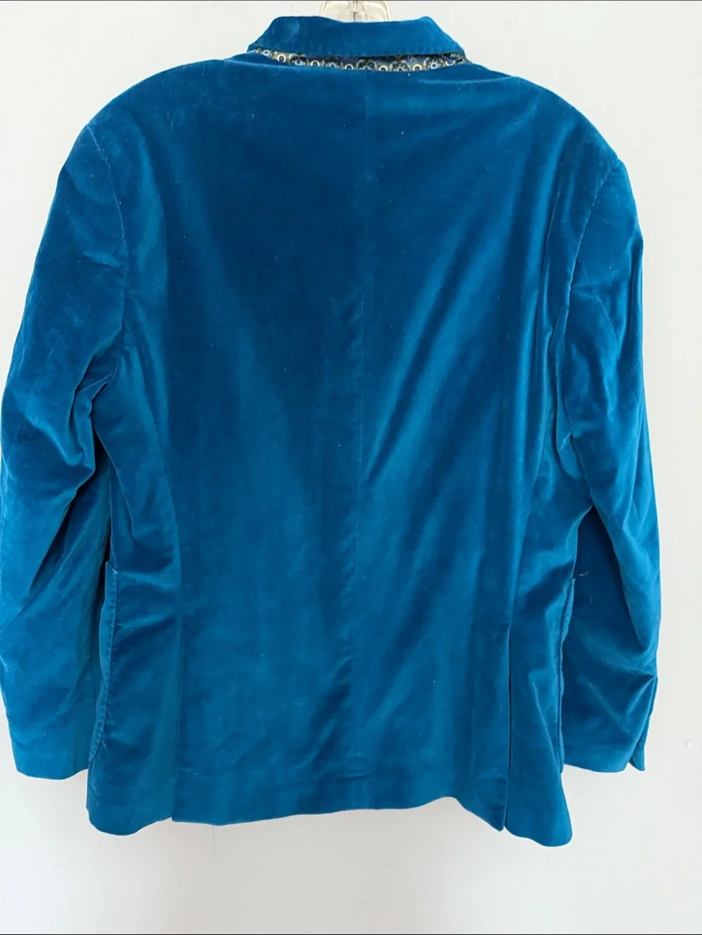Tailorbyrd Teal Velvet Sport Coat Blazer Men’s 38S